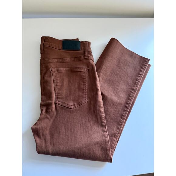 $198 Pistola Lennon Coated Crop - Saddle Brown 27, 22” inseam - Picture 7 of 15